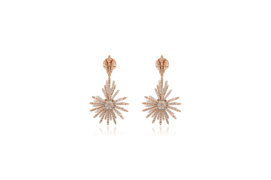 Diamond Starburst Earring 18KT