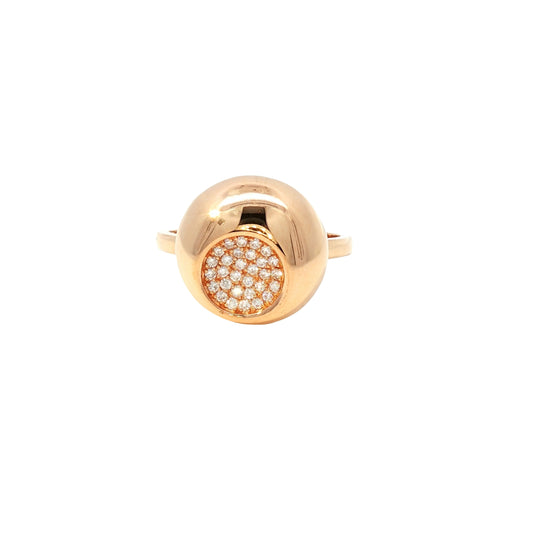 Rose Gold  Ring with Diamonds 18KT