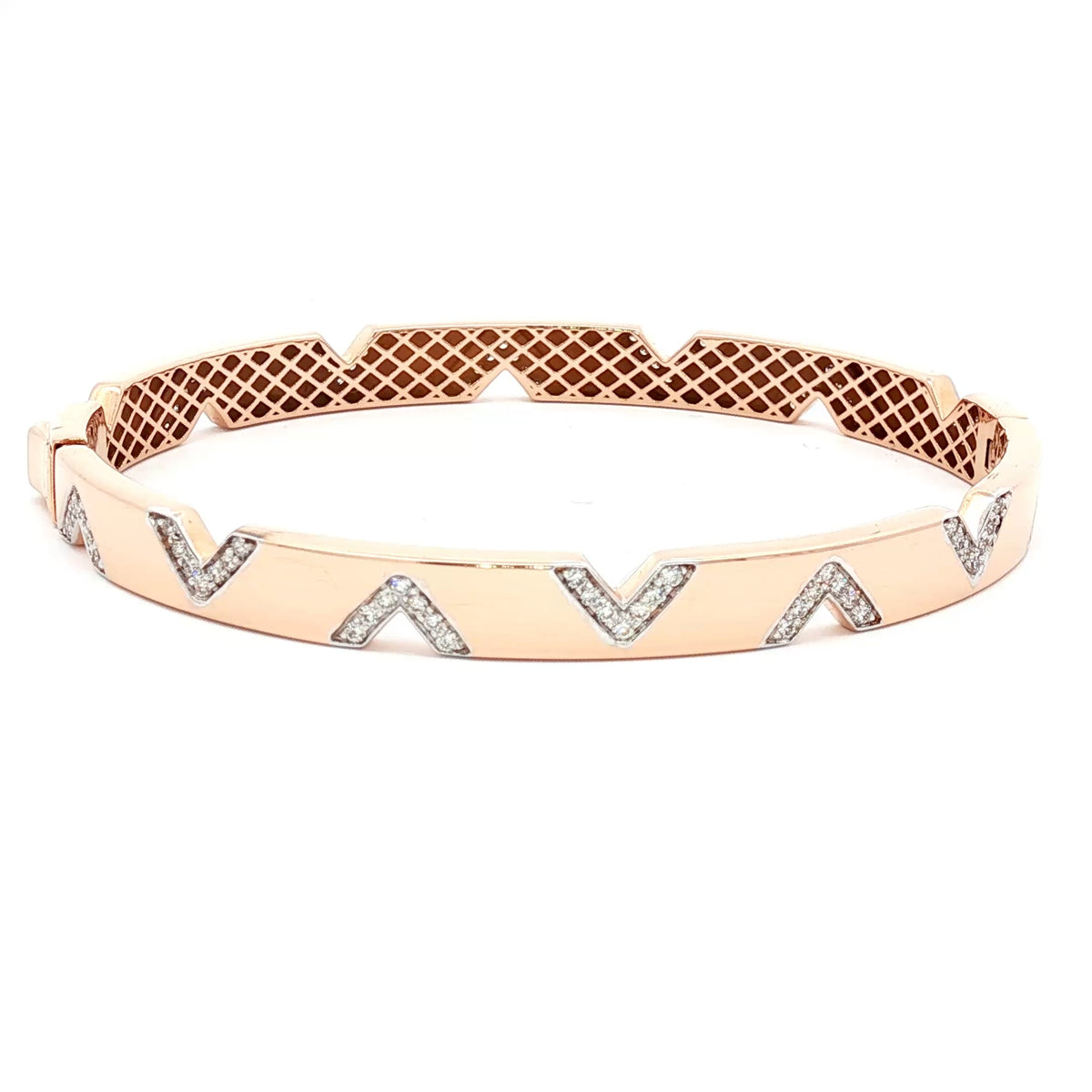 Rose Gold Diamond Bracelet 18Kt