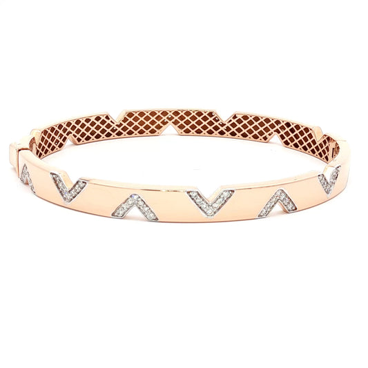 Rose Gold Diamond Bracelet 18Kt