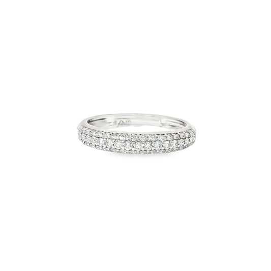 White Gold Eternity Ring with Diamonds 18Kt