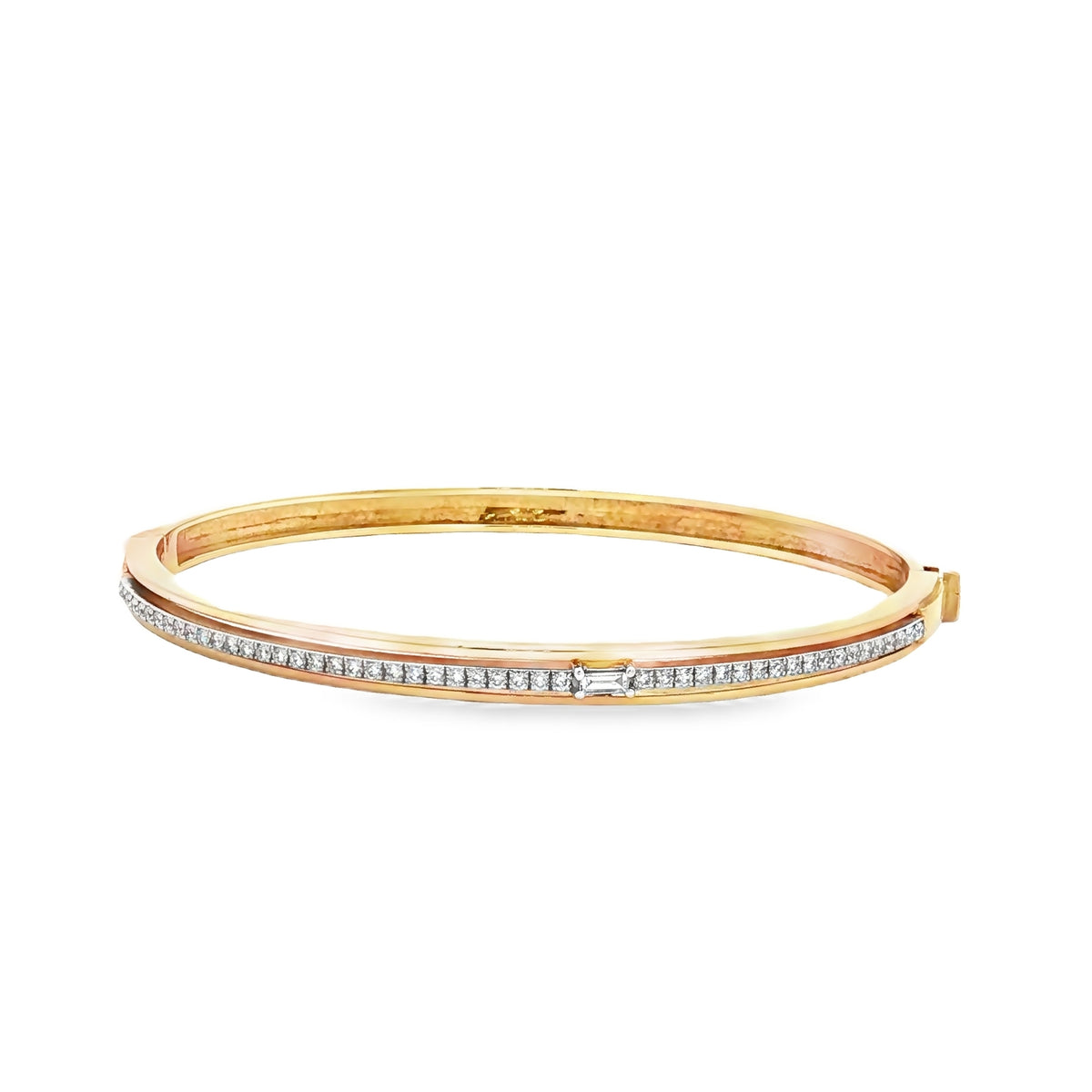Yellow Gold Diamond Bangle 18kt